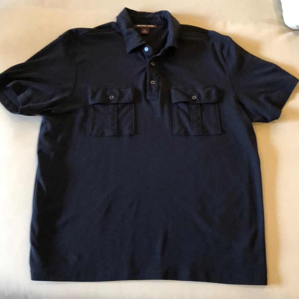 Black Michael Kors XL 100% cotton Polo 2 pockets